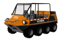 中小型水陸兩棲救援車(chē)（8×8，64KW，原地轉(zhuǎn)向）